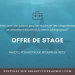 OFFRE DE STAGE – MALETTE PEDAGOGIQUE